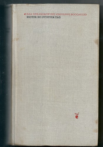 Das dekameron des giovanni - dekameron,