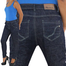 Damen Aladin Baggy Harem Pumphose Ballon Chino Boyfriend Pluder Jeans Hose 04