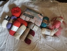 Wolle Wollpaket 1 kg überwiegend Baumwolle, gemischte Farben