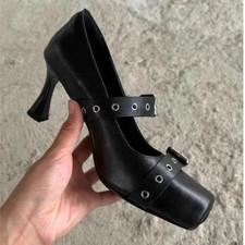Neu schwarze 7 cm High Heels