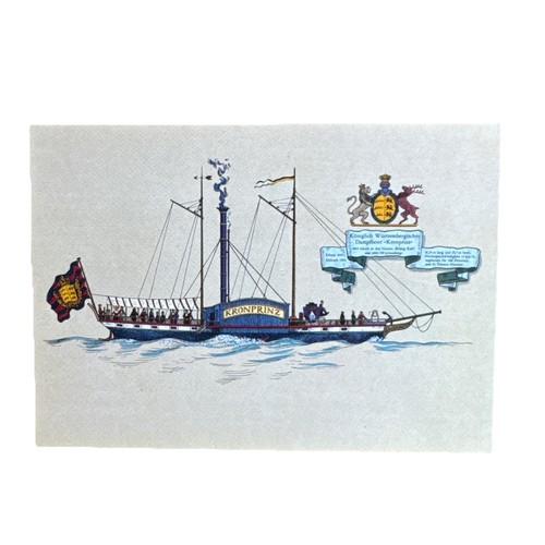Postkarte schiff dampfer - postkarte,