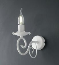 Moderne Wandlampe Design Aus Weißem Metall Shabby Chic