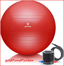 BODYMATE Yoga SITZBALL für GYMNASTIK Training FITNESS Sport ROT inkl. LUFTPUMPE