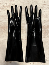 Latex Handschuhe ca. 30 cm schwarz Gr. XS bis XL chloriert SIE & IHN 1A-Qualität