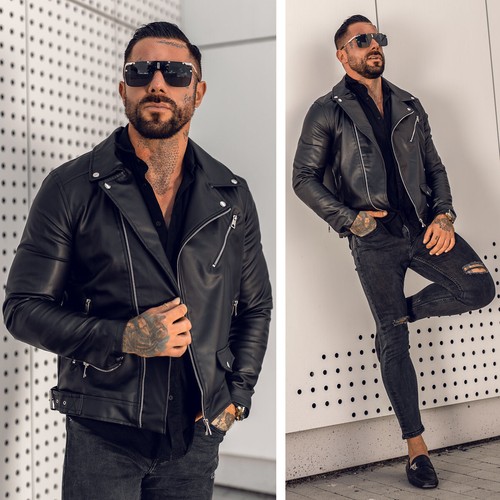 Bikerjacke kunstlederjacke - bikerjacke,