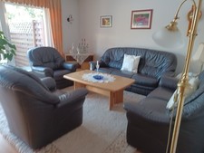 Ledersesselgarnitur braun