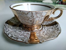 Mokkatasse - Unger & Schilde - Roschütz - 1896 bis 1968 - viel Gold!