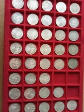 37 x 5 DM Silber Gedenkmünzen Silberadler Konvolut Mark BRD bis 1978