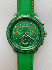 DE LOREAN Automatikuhr "Origin DL05-1224", 45 mm, Edelst., Carbon-Lünette, Grün