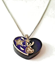 HERZANHÄNGER Kobaltglas DAVID