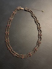 Vintage Granatschmuck Collier