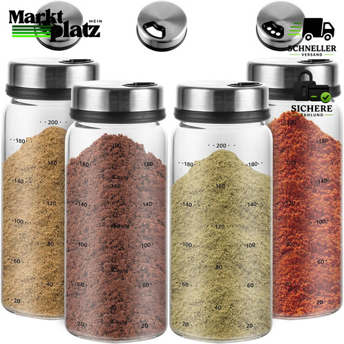 Gewürzgläser stück 200ml - stück,