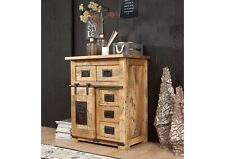 industrial Kommode Anrichte Mango Holz Natur massiv Schubladenkommode Schrank