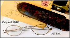 Historische Klappbrille  Völkerschlacht Brille vintage 1840 Optiker Sammlung TOP