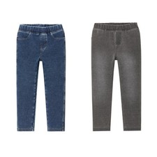 Lupilu Kinder Jeggings Hose Grau Blau 98 104 110 116 122 128 mit Baumwolle Neu