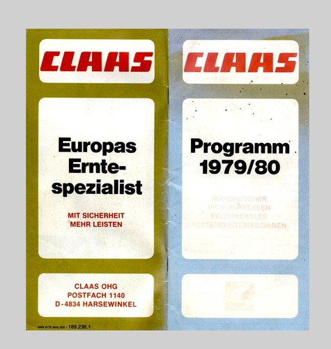 Claas programm 1979 - programm, 1979/80