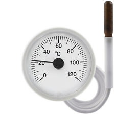 Rund Thermometer Speicher thermenspeicher Warmwasserspeicher Kapillar 120°C 38mm