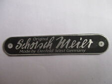 Typenschild Schild Sitzbank Schorsch Meier Denfeld BMW Motorrad Höcker s66