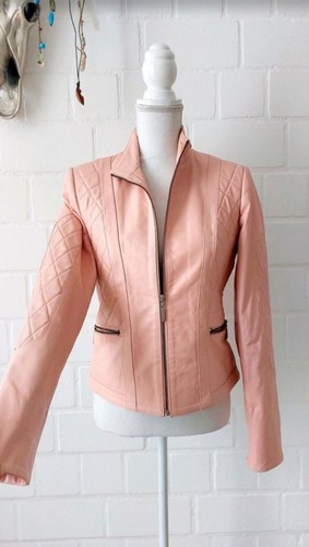 Edle lederjacke bikerstyle - im,