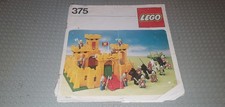 Nur Anleitung Zustand Defekt! Für Lego Ritterburg Gelb 375/6075 Rarität 1978
