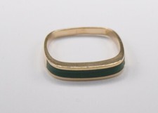 Malachit Inlay Ring Memory 585 Gold modern