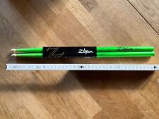 Drumsticks Zildjian Hickory 5AW Acorn Neon Green Drumsticks Schlagzeug NEU