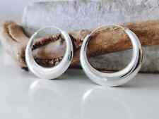 Silber 925 Halbmond Creolen