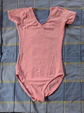 Tanzmuster Ballettanzug Body rosa kurzarm, guter Zustand