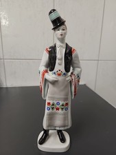 Ungarn Hollohaza Mann in Tracht 30 cm Figur Aus Nachlass Vintage 