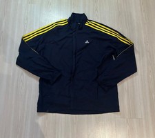 adidas Trainingsjacke – Schwarz mit Gelben Streifen – Klassisch & Sportlich