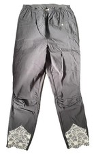 Tredy Bengalin Hose Stretchhose Jeggings  Schwarz  40 ( 38 42 ) Spitze weiß