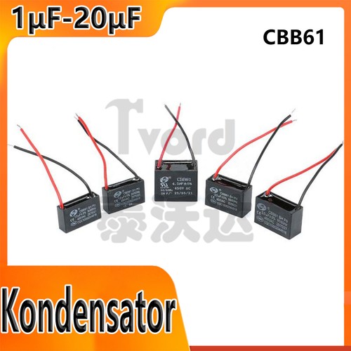 Cbb61 1μf 20μf motor lüfter - cbb61,