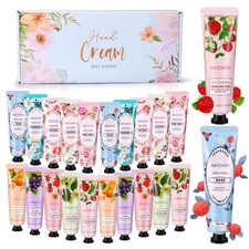 Handcreme Set, 20PCS Parfümierte Feuchtigkeitsspendend Handcreme Fußcreme, Ge...