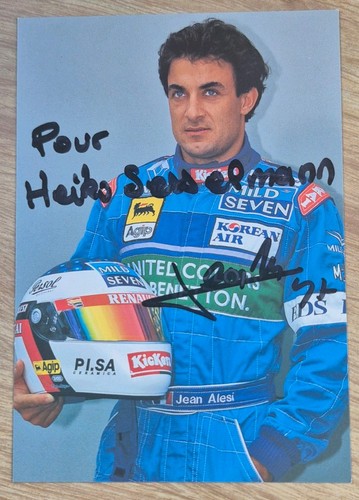 Jean alesi original autograph - original,