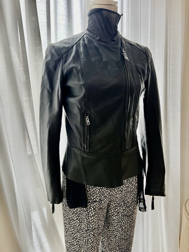 Zara damen lederjacke biker - zara,