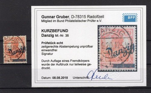 Danzig als teildruck wegen - 35,
