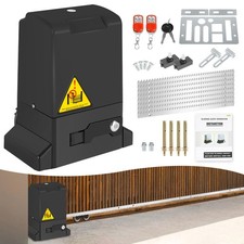 Schiebetorantrieb Motor Toröffner Electric Warnlicht Hoftorantrieb 370W 800KG