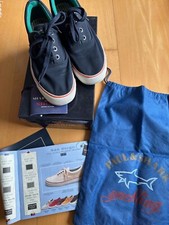 Paul & Shark yachting Shoes Bootsschuhe Sneaker Stoff blau grün Gr. 40