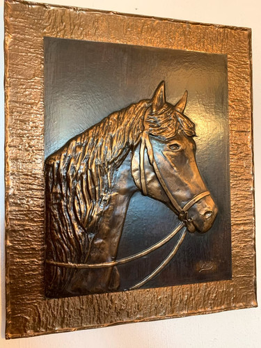 Kupferbild pferd größe - kupferbild,