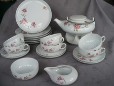 Arzberg Teaworld Tunis Kirschblüte Teeservice 6 Pers.  mit Stövchen 22 tlg