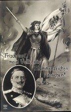 Ak Kaiser Wilhelm II., Frisch auf, mein Volk, die Flammenzeichen... - 11452210
