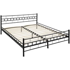 Metallbett mit Lattenrost im