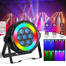 200W LED Par Strahler Bühnenlicht RGBW 7+48 LED DMX Bühnenbeleuchtung &Streifen