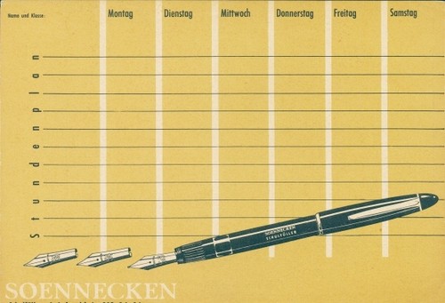 Stundenplan reklame soennecken - stundenplan,