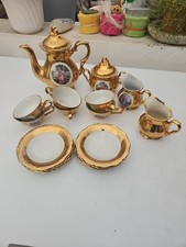 Bavaria Waldershof - 22 karat Echtgold - Tee und Kaffee Service