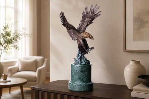 Bronze skulptur adler - bronze,