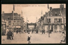 AK La Loupe, Comice agricole 1910, Rue de la Gare 