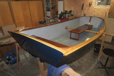 Beiboot Dinghy Ruderboot 2,40 m Holz/Epoxy reduziert!