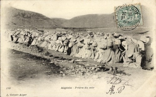Algerien betende araber - algerien,,
