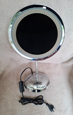 Ricarda M. ROYAL LIVING 5-fach Zoom Schminkspiegel Beleuchtet Edelstahl Ø20cm